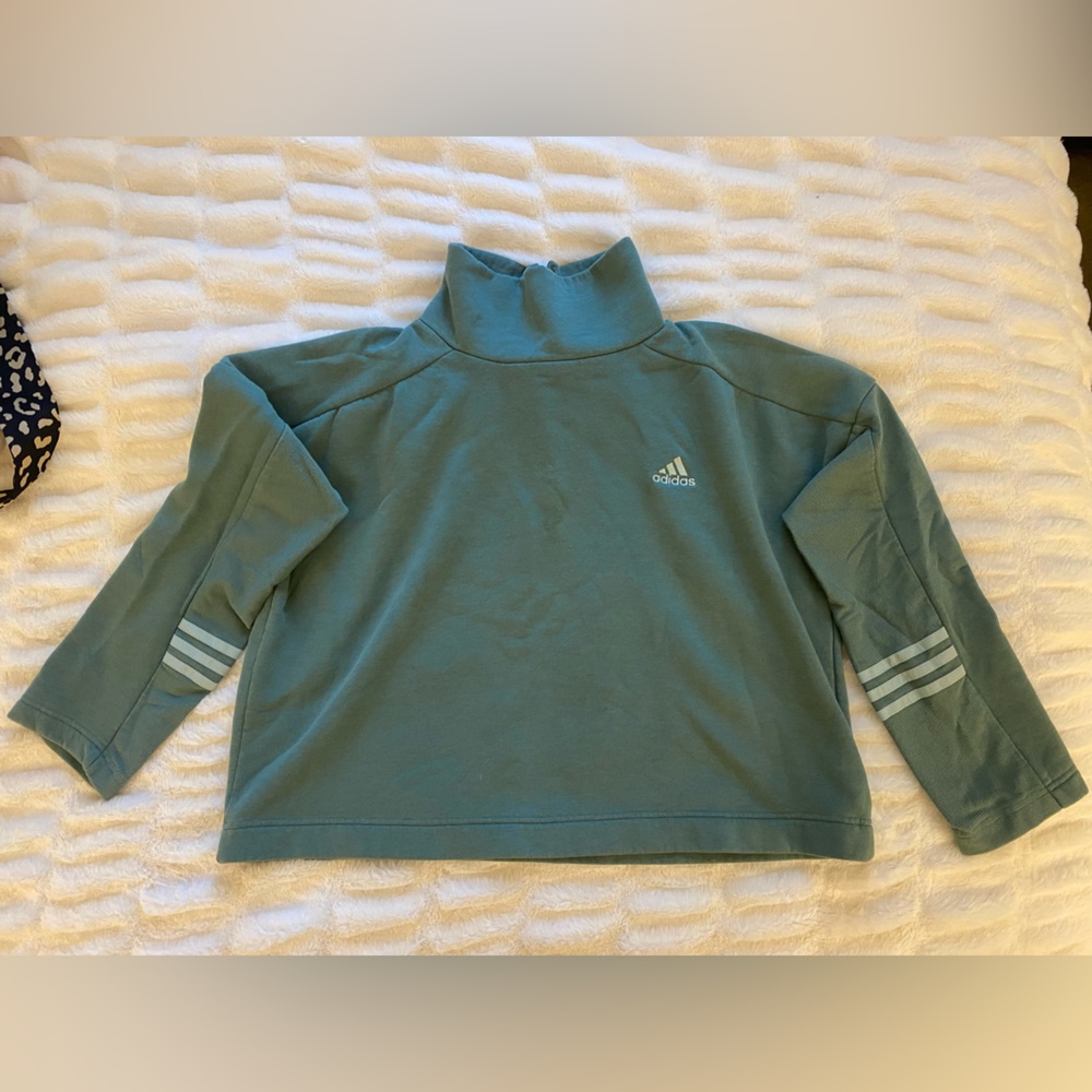 adidas | Turquoise / Mint Turtleneck Sweatshirt